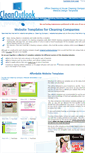 Mobile Screenshot of cleaning-web-templates.cleanoutlook.com