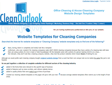 Tablet Screenshot of cleaning-web-templates.cleanoutlook.com